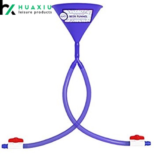 double hose beer bong funnel with valve