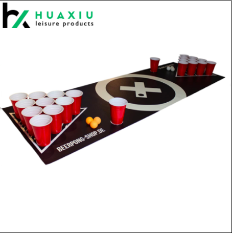 beer pong mat set 180*60CM waterproof and tear proof drinking game
