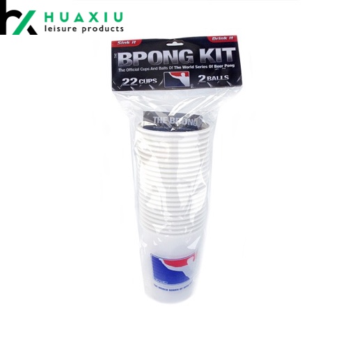 beer pong cups and balls pack with custom package