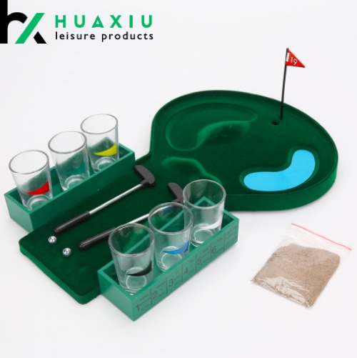 Mini golf drinking game