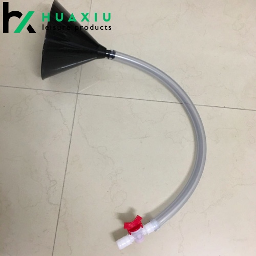 high performance single beer bong funnel with valve and 30 inch long tube