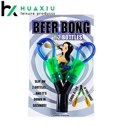 portable double beer bong funnel for Chugging at College Parties 